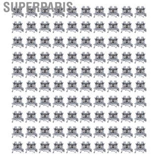 Superparis Screw Type Terminal Block Copper Galvanized DIN Rail Mount Terminals for Electrical Connections