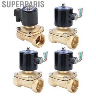 Superparis Electric Solenoid Valve  No Burrs Red Copper Wire Coil Normally Closed Diaphragm for Industrial Control System