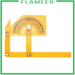 [Flameer] ไม้โปรแทรกเตอร์ ไม้บรรทัดวัดมุม อเนกประสงค์ แบบพับได้ สําหรับงานวิศวกรรม