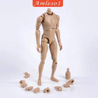[Amleso1] โมเดลฟิกเกอร์ผู้ชาย ข้อต่อปรับกล้ามเนื้อ 12 นิ้ว