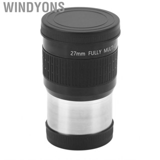 Windyons Lens  Eyepiece Optical Glass 27mm Focal Length with Dust Proof Cover for Scenery Viewing