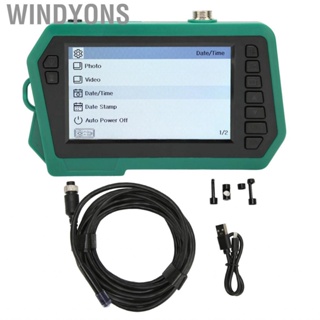 Windyons Industrial Endoscope  1080P 4.3in LCD Screen 6  Memory Card Support Dual Lens Borescope  Kit  ABS for Class Decoration