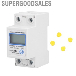 Supergoodsales Electrical Meter Sockets Single Phase Energy Electric 1 2 Wire Multifunction for Measure Consumption