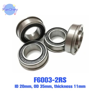 Mchy&gt; F6003-20-2RS ใหม่ ล้อแบริ่งหน้าแปลนร่องลึก 20x35x11 สําหรับรถเข็นเด็ก