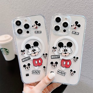 เคสโทรศัพท์มือถือนิ่ม แบบใส ลายการ์ตูนมิกกี้เมาส์ สําหรับ Iphone Apple 14plus 11 13promax 12