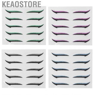 Keaostore Eyeliner  Colorful Reusable  Self Adhesive F