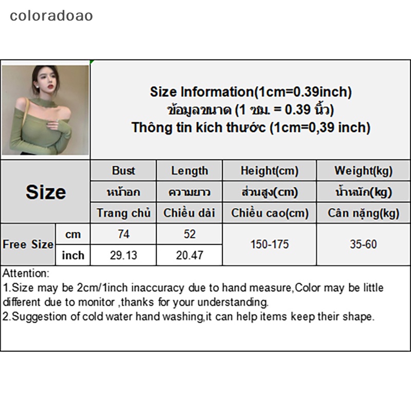 Crd เสื้อกันหนาวแขนยาว เปิดไหล่ ผ้าถัก เซ็กซี่ สีพื้น สําหรับผู้หญิง ZXH - รูปที่ 7