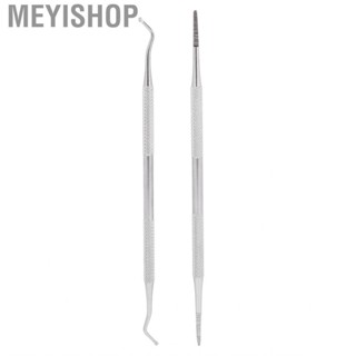 Meyishop 2pcs Ingrown Toenail Nail Picker Dual Ends File Cleaner ABE