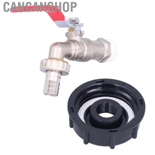 Cancanshop IBC Tank Tap Adapter  Accurate Replacement Valve Fitting Coarse Thread Taps Connector with Screw Cap for Water Flow Control