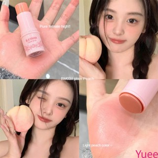 Blush Stick สามมิติกันน้ำ Brightening Base Stick Moisturizing Student Blush yuee