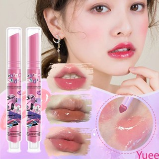 ใหม่ชานมสีแตงโมสีทึบลิปกลอส Dudu Lip Mirror ลิปสติกดินสอลิปสติก yuee