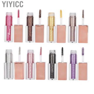 Yiyicc Glitter Eyeshadow  Quick Drying Fine Pearly Texture Sparkling  Makeup Kits Opaque for Cosmetics