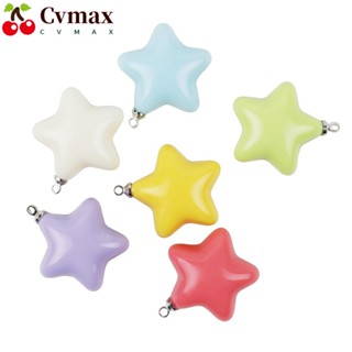 Cvmax จี้ลูกปัดเรซิ่น รูปดาว ขนาด 23 มม.*23 มม. ใช้ดี สําหรับตกแต่งงานฝีมือ DIY 60 ชิ้น