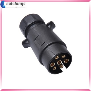 Caislongs ปลั๊กพ่วง เชื่อมต่อไฟฟ้า พลาสติก 7 Pin 12V สไตล์ยุโรป