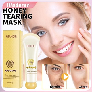 Eelhoe Honey Tear Mask กระชับรูขุมขนสีเหลืองเข้ม Brightening Skin Color Mask ค่อยๆถอดสิวหัวดำ HO