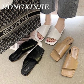 HONGXINJIE รองเท้าแตะ รองเท้าแฟชั่น สะดวกสบาย ฟชั่น ด้านล่างหนา 2023 ใหม่ B98G0VN 34Z230823