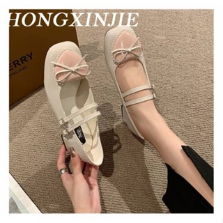 HONGXINJIE รองเท้าแตะ รองเท้าแฟชั่น สะดวกสบาย ฟชั่น ด้านล่างหนา 2023 ใหม่ B28G185 34Z230823