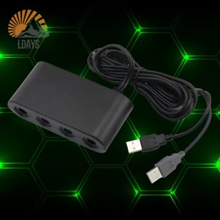 【LDS-th】อะแดปเตอร์แปลงเกม Gc 4 พอร์ต สําหรับ WiiU Switch PC
