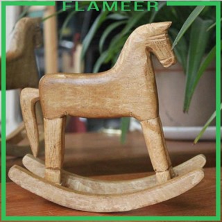 [Flameer] ฟิกเกอร์ม้าโยก แบบไม้ สมดุล สําหรับตกแต่งโต๊ะ คริสต์มาส