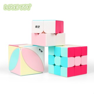 Nkodok Magic Cube Qiyi ลูกบาศก์นีออน สีมาการอง หมุนง่าย บรรเทาความเครียด