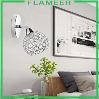 [Flameer] โคมไฟ LED คริสตัล ขนาด A:12X22 ซม. สําหรับติดตกแต่งผนังบ้าน ห้องนอน ห้องโถง