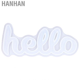 Hanhan Resin Silicone Mold  Easy To Clean DIY English Word Letter for Family Friends