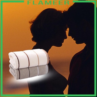 [Flameer] ผ้าขนหนู ผ้าฝ้ายแท้ แบบหนา สําหรับผู้ใหญ่ 2 ชิ้น ต่อชุด