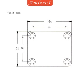 [Amleso1] แผ่นคอกีตาร์ไฟฟ้า เบส พร้อมสกรู สีแดงทองแดง