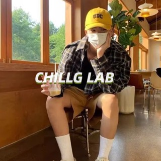 CHILLG LAB ชายเสื้อฤดูใบไม้ร่วงใหม่แขนยาวแฟชั่นAll-Match SimpleวรรณกรรมInsแนวโน้มมาตรฐานHarajukuอารมณ์แฟชั่นอ่อนเยาว์