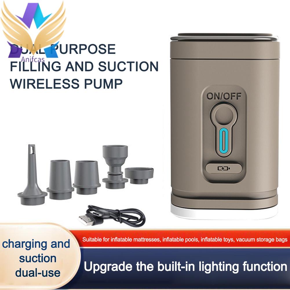 มาถึงภายใน 3 วัน🚚เครื่องปั๊มลมไฟฟ้า สูบลมไฟฟ้า 1200mAh 100LM 4000Pa สําหรับเรือ ว่ายน้ํา ตั้งแคมป์