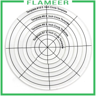 [Flameer] ไม้บรรทัดแม่แบบ แบบใส สําหรับเย็บผ้า 3 ชิ้น 10 ชิ้น