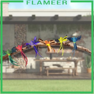 [Flameer] ตุ๊กตานกฮัมมิ่งเบิร์ดประดิษฐ์ แฮนด์เมด สําหรับตกแต่งบ้าน รั้ว 6 ชิ้น