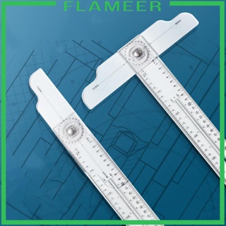 [Flameer] ไม้บรรทัด T ทรงสี่เหลี่ยม อเนกประสงค์ หมุนได้ 60 ซม. พร้อมสเกล