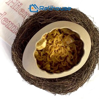 RELI Eggshell Shaped Tableware Instant Noodle Bowl Ice Cream Dessert