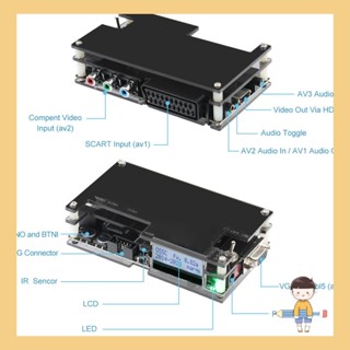 Stat OSSC อะแดปเตอร์แปลง VGA RGBS สําหรับเกมคอนโซล Ps2 Commodore Amiga CD32 SX32 PC
