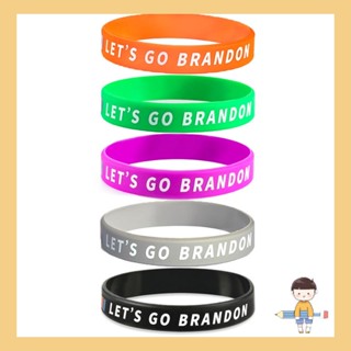 Stat Let s Go Brandon สร้อยข้อมือยางซิลิโคน ปาร์ตี้ แฟชั่น สําหรับผู้ชาย ผู้หญิง