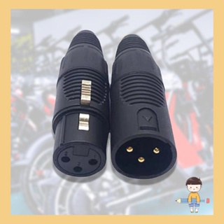 อะแดปเตอร์ปลั๊กแจ็คเชื่อมต่อไฟฟ้า 3 Pin Male Female XLR 35 สําหรับสายเคเบิล