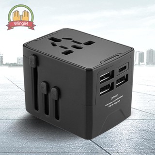 【WIM-th】อะแดปเตอร์พาวเวอร์ 3usb 1 ประเภท C 1500W Max ครอบคลุม 200+ ประเทศ