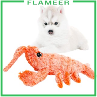 [Flameer] ของเล่นตุ๊กตาล็อบสเตอร์ไฟฟ้า ชาร์จ USB สําหรับแมว