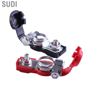 Sudi Clamps Connector  Zinc Alloy Terminal Set Negative and Positive 3Pcs Easy Wiring  Crack Universal for Vehicles Boats