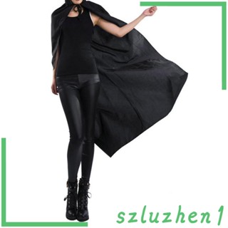 [Szluzhen1] เสื้อคลุม มีฮู้ด สีดํา 1.3 เมตร สําหรับทุกเพศ