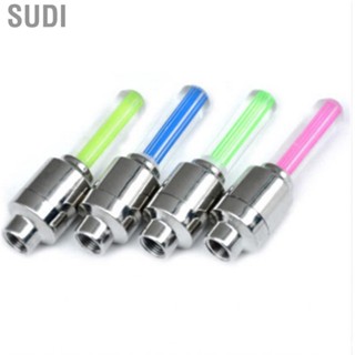 Sudi 2PCS Motorcycle Wheel Light Tire Valve Stem Cap Lamp Night Riding Decoration Universal for Car Bike Bicycle