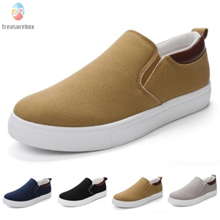 【TRSBX】Men Boy 1 Pair Of Shoes 41-46 Size Canvas Fabric Canvas Shoes Lightweight