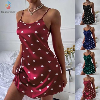 【TRSBX】Womens Nightdress Pajamas Regular Sexy Short Sleepwear Sleeveless Soft