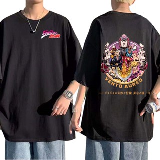 (แขนสั้นยอดนิยม) New Fashion Japanese Anime Jojo Bizarre Adventure Graphic T Shirt เหมาะสำหรับผู้ชายและผู้หญิง