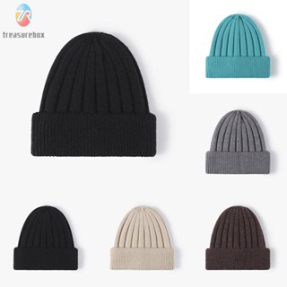 【TRSBX】Women Unisex Knitted Hat Winter Womens Mens Unisex Warm Casual Classic