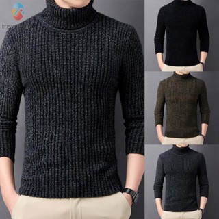 【TRSBX】Mens Sweater Tops Daily M-3XL Pullover Soft Solid Turtleneck Winter 1X