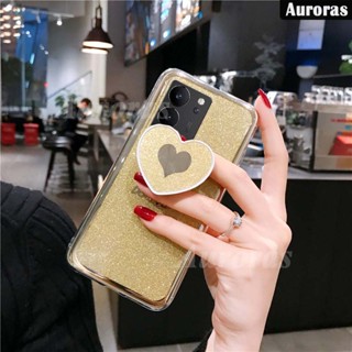 เคสโทรศัพท์มือถือ ชุบไฟฟ้า กันกระแทก พร้อมขาตั้ง รูปหัวใจ สําหรับ VIVO V29E V29 Pro V29E