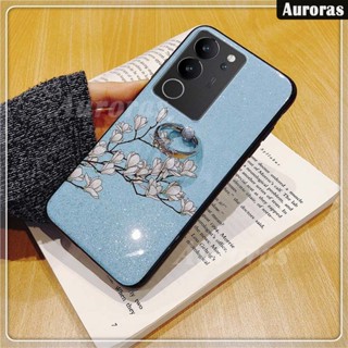 เคสโทรศัพท์มือถือ ลายดอกไม้แมกโนเลีย พร้อมแหวน สําหรับ VIVO V29E V29 Pro V29 Pro V29E