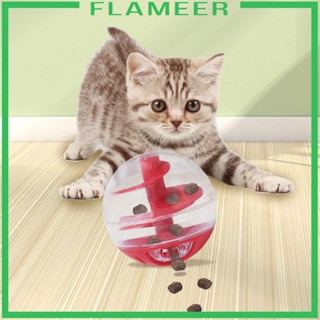 [Flameer] เครื่องให้อาหารสัตว์เลี้ยง แบบลูกบอล กันกัด สําหรับฝึก IQ